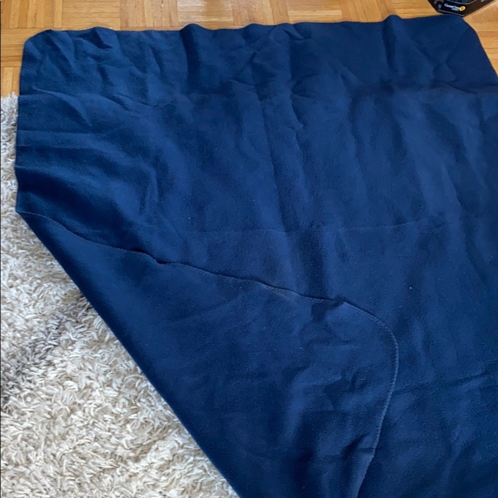 Navy fleece blanket